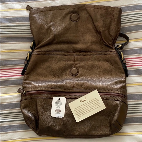Fossil Explorer Flap Bronze Purse - Picture 2 of 4